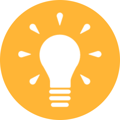 Innovation Icon--A lightbulb