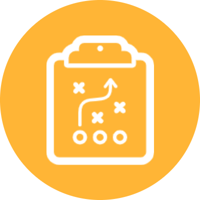Playbook Icon--Clipboard with a Game Plan